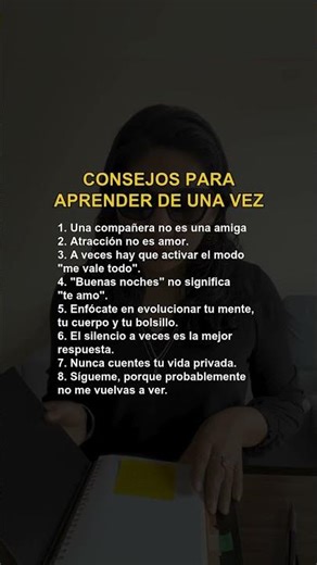 Consejos para aprender de una vez