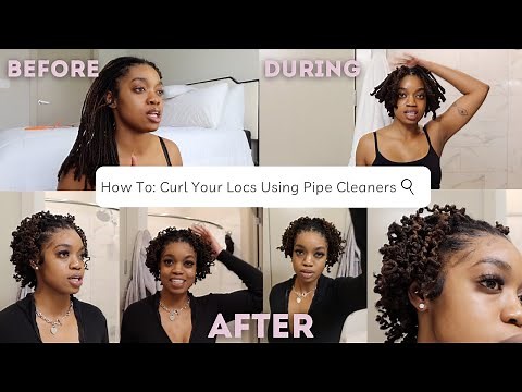 HOW TO GET CURLY LOCS WITH PIPE CLEAN IN-DEPTH LOC STYLE TUTORIAL | HOW TO USE PIPE CLEANERS ON LOCS