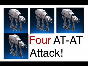 Star Wars: Commander - 4 AT-AT (Pro Attack Strategy)