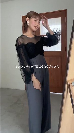 成人式おすすめパンツドレス✨👖 #オケージョン #オケージョンドレス #お呼ばれコーデ #お呼ばれ#結婚式#パーティードレス#結婚式コーデ #tiktok #shorts