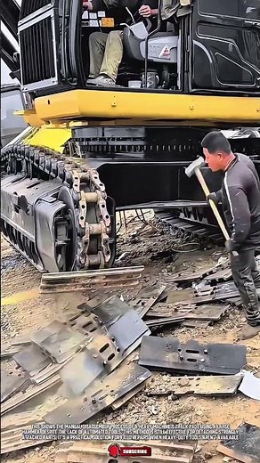 Heavy Machine Disassembly Tool: Manual Part Removal Using a Hammer #ToolHolder