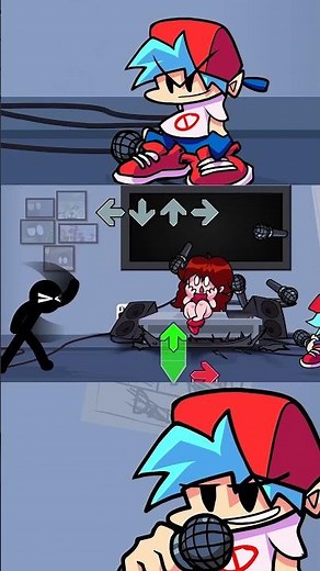 FNF Stickman Battle #fnf #funkyfriday #fnfmod