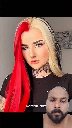 power off hair colour 🔴#haircolor #hair #hairstyle #vpchandanvpchandan #tik #viral #transformation