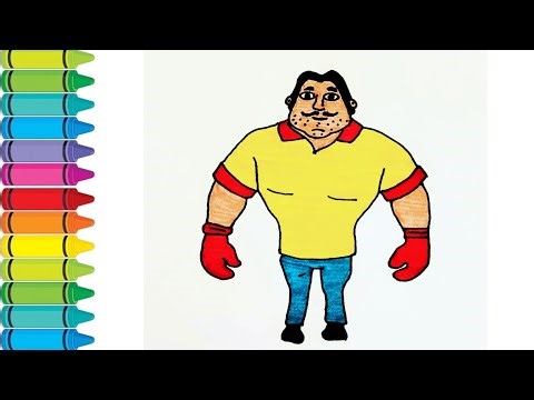 "Motu Patalu BOXER Cartoon Art 🥊✨" l #motupatlu #artforkids #viraldrawing ‪@kidscreativecanvas-123‬ l