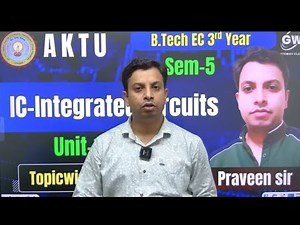 [BEC501 Integrated Circuits][UNIT-1]IC U-1 Lec-3 P-1