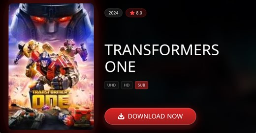 ⚡ Download Transformers One (2024) | CineVibes.lk