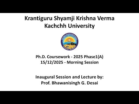 Ph.D. Coursework-2025 Phase1(A) 15/12/2025 - Morning Session (Day 1)