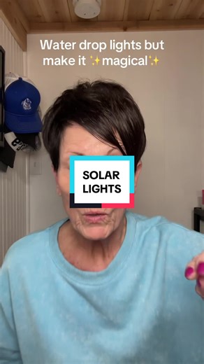 These water drop solar lantern lights completely changed my backyard ✨ #solaroutdoorlights #patiolighting #backyardideas #outdoorliving #gardenlights