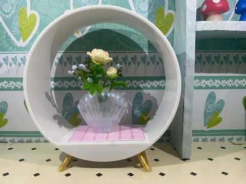 MiniVerse Crystal Seashell Vase 🌊 | Tiny Ocean-Inspired Flower Arrangement #MakeItMini