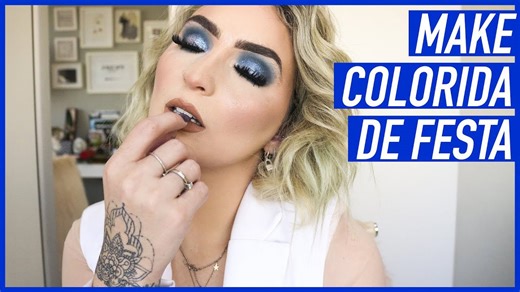 Maquiagem Colorida de Festa | Tutorial