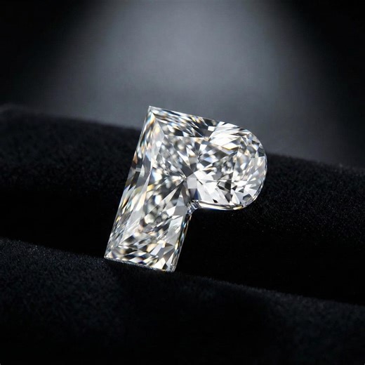P Alphabet Letter Lab Grown Diamond | 1CT Custom Letter Cut CVD Loose Diamond | A to Z Initial Shape Diamond for Necklace Pendant Ring - Etsy