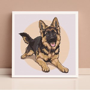 German Shepherd Dog - Stitch Pattern - PDF Pattern - Etsy Australia