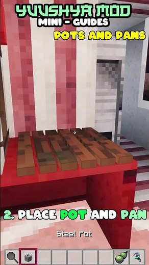 Yuushya Mod Guide: How to Add Pots and Pans in Minecraft