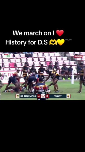 DSSC VS Trinity College 2024 We march on ! ❤️ History for D.S 🫶💛🖤💛 #rugby #DonzRugby #victory #Trinitycollege #dssc #schoolsrugby #awesome