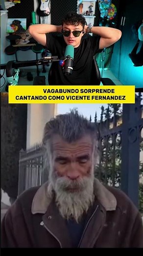 Homeless man surprises by SINGING like VICENTE FERNANDEZ 😱 #vicentefernandez #homeless