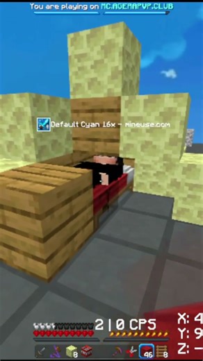 Best BedWars Texture Pack - default cian [16x] #hypixel #bedfight #minecraft #pvp #bedwars