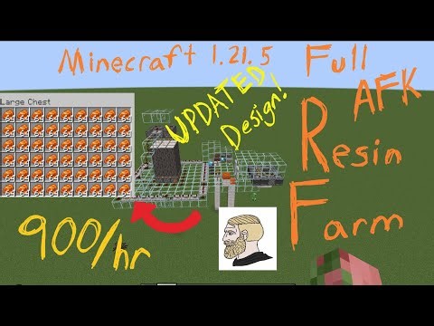 NEW: Simple & EASY AFK Resin Farm + Tutorial for Minecraft Bedrock! (1.21.50) (Updated Design)