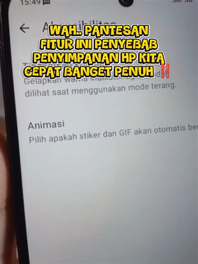 Wah pantesan... Fitur ini penyebab penyimpanan HP kita cepat banget penuh‼️ #tipsdantrik #tipsandroid #tutorial #videotiktok