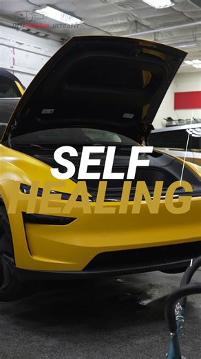 2025 - Tesla Model Y - XP RETRO TUSCAN YELLOW - ULTRAFIT Colored Paint Protection Film