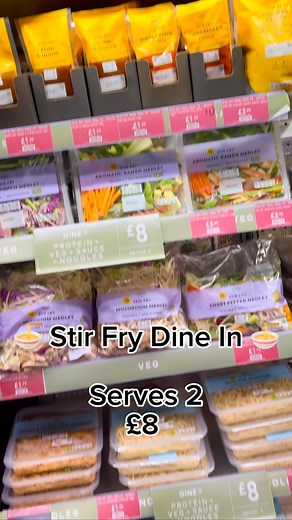 🥢 Wok this way Get stuck into our Stir Fry Dine In for two for just £8! Ready in minutes, simply choose your pick of vibrant veg, like our Aromatic Ramen Medley or Mixed Pepper Stir Fry, and then your protein, such as Honduran King Prawns or Beef Strips. Next choose a sauce, from Plum and Hoisin or Firecracker Chilli, and finally your carb, such as Fine Egg or Chilli and Coriander noodles or Spring Onion Rice. Our go to selection is the Peanut Pad Thai Noodles, Chicken Breast Pieces, Rainbow Ve