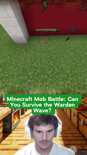 Minecraft Mob Battle: Can You Survive the Warden Wave? 🐺⚔️ #minecrafter #minecraftmemes #gamingchallenge #trendinggaming #fyp