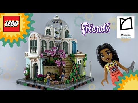 Corner Botanical Garden Modular building Lego Ming Brick MOC Custom set Review #legomoc #lego