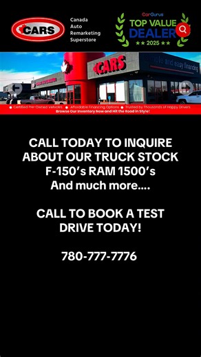 🚙 𝗧𝗿𝘂𝗰𝗸𝘀, 𝗧𝗿𝘂𝗰𝗸𝘀, 𝗮𝗻𝗱 𝗠𝗼𝗿𝗲 𝗧𝗿𝘂𝗰𝗸𝘀! 🚙 If you’re hauling gear to the job site, towing your weekend toys, or want a reliable ride for everyday life, we’ve got the truck for you. From Ford F-150s and RAM 1500s to GMC Sierras, Chevy Silverados, and more - there’s something here for every lifestyle and every budget. 💰 Financing available for ALL credit types 🔁 Trade-ins welcome 🚚 FREE delivery anywhere in AB, BC & SK ✅ AMVIC inspected with 98% compliance' Browse our full 