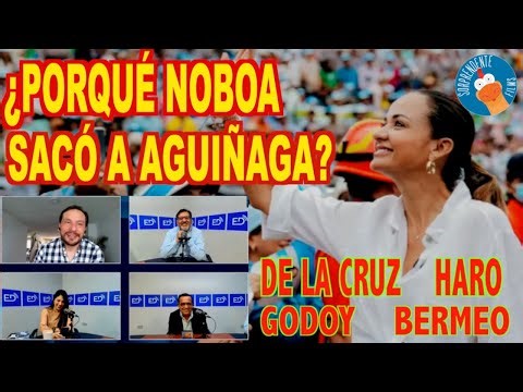 ¿PORQUÉ NOBOA SACÓ A AGUIÑAGA DE GUAYAS? DE LA CRUZ, HARO, BERMEO, GODOY