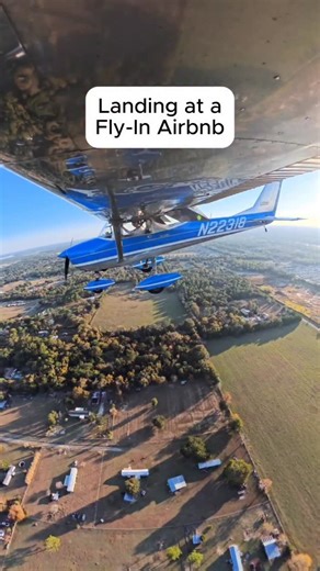 Fly Me to the Fun™ on Instagram: "🏕️ Landing our Cessna 150 at a Fly-In Airbnb! #flying #aviation #pilot"