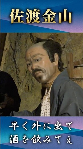 【佐渡金山】世界遺産に登録決定！坑道を進むとリアルな人形 観光スポットをチェック #short #ニュース #世界遺産 #佐渡金山