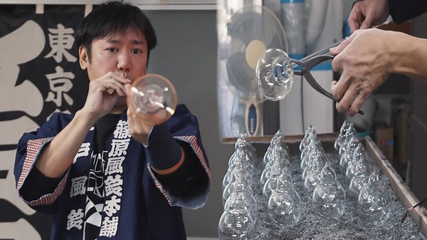 Enchanting Process of Making Glass Wind Chimes with ASMR Sounds