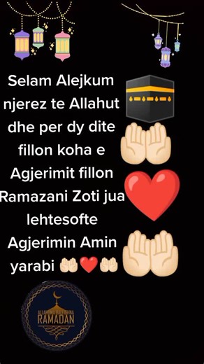 Animated Ramadan Prayer Scene with Lanterns