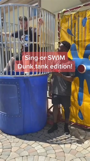 sing🎤 or swim: dunk tank edition ft. Jesser&Jason | jayo