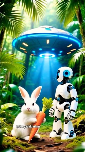 Robot + Bunny vs Tiny Aliens 🤖🐰✨