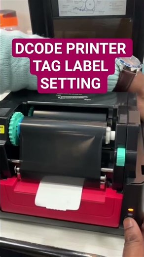 DCODE DC421 PRO -TAG LABEL SET UP
