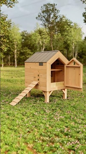 Modern Chicken Coop Plans: DIY Hen House for 6-8 Hens (PDF Download), Metric & Imperial