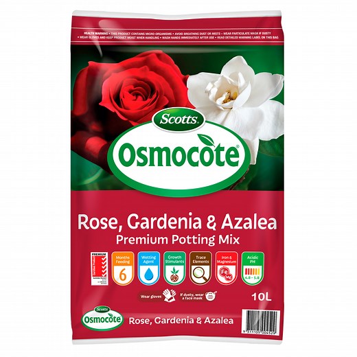 Scotts Osmocote 10L Rose, Gardenia & Azalea Premium Potting Mix