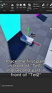Roblox Studio - Portal System Tutorial #roblox #helpmemakethismakesense #tutorial #robloxstudio