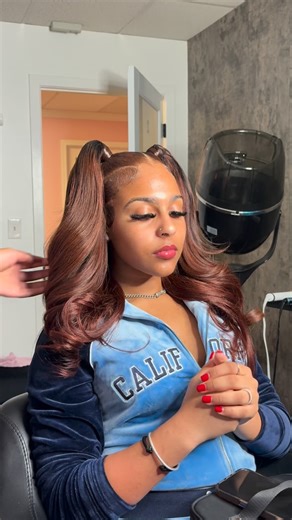 @naetailz on Instagram: "2 ponytail half up half down😍"