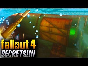 Fallout 4 Secrets - 6 Underwater Secret Loot Chests - All message in a Bottle Loot Quest Locations!