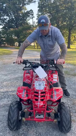$1,000 • Supermach Raytech CT110-2 107cc ATV Spider-Man Design The Raytech CT110-2 ATV is equipped with a 107cc 4-stroke air-cooled engine and features a reverse function. It has a distinctive red and silver Spider-Man web design and is fitted with both front and rear racks for added storage capacity. Serious inquiries only. $1000 or best offer. https://www.facebook.com/marketplace/item/1319699126592821/ | Rihanna Moustafa