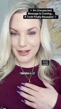 ✨ An Unexpected Message Is Coming — A Truth Finally Revealed ✨