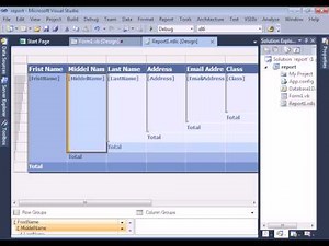 How to create simple report in vb.net