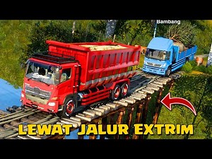 KITA BAWA TRUK TRONTON MUAT PASIR DI JALUR BERBAHAYA DI ETS2