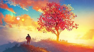Autumn Sunrise Live Wallpaper - MoeWalls
