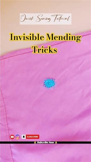 The Secret to Fixing Clothes Perfectly | Invisible Mending turn Clothes 😎 #shorts #invisiblemending