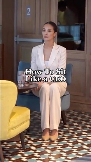 How to Sit Like a CEO - Do You Agree? #shorts