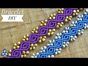 Easy Macrame Bracelet With Beads Tutorial - SIMPLE Friendship Bracelet