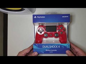PS4 v2 Red Controller Unboxing