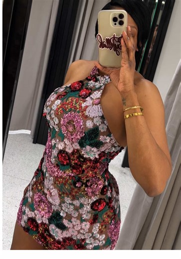 There’s just something about this one that I love… this is The Polasa Halter Sleeveless Sequins Flower Mini Dress Use my exclusive code: Elam15 for $15 OFF💕 #BBhoco #bellabarnett #bbgals #affordableluxury @@Bella Barnett
